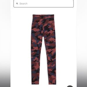 lululemon athletica Camouflage Leggings - Black and Brown